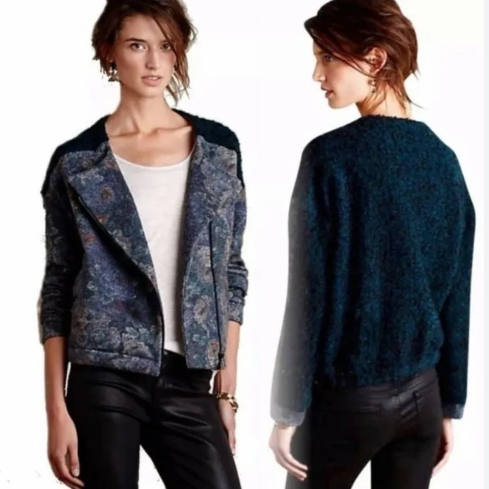 Anthropologie Anna Studio Vanda Jacket Made In France Wool Blend Medium NWTS